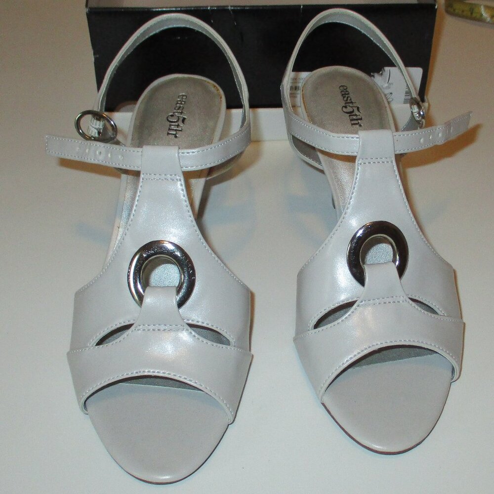 East 5th Mariah Heeled Sandals 8.5 NOS Open Toe Shoes Pumps Y2K Vintage